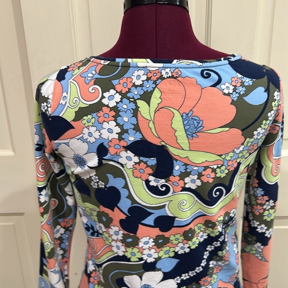 Talbots 3/4 Sleeve Bateau Neckline Tee Shirt - Size XS - Picture 4 of 13